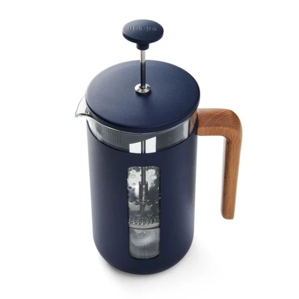La Cafetière Pisa Kaffeebereiter 8 Tassen Navy Holzgriff LCPISA8CPNVY by La Cafetière color Svart