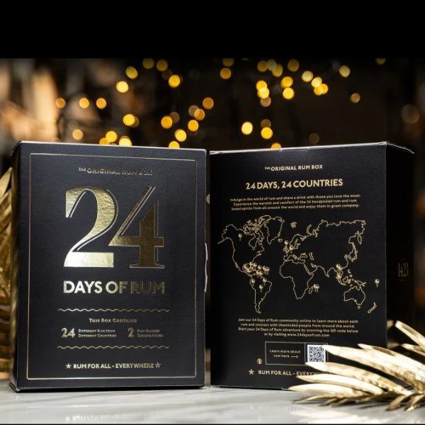 24 Days of Rum Kalender Black Edition 24x2cl JUL120 by 1423 color Svart