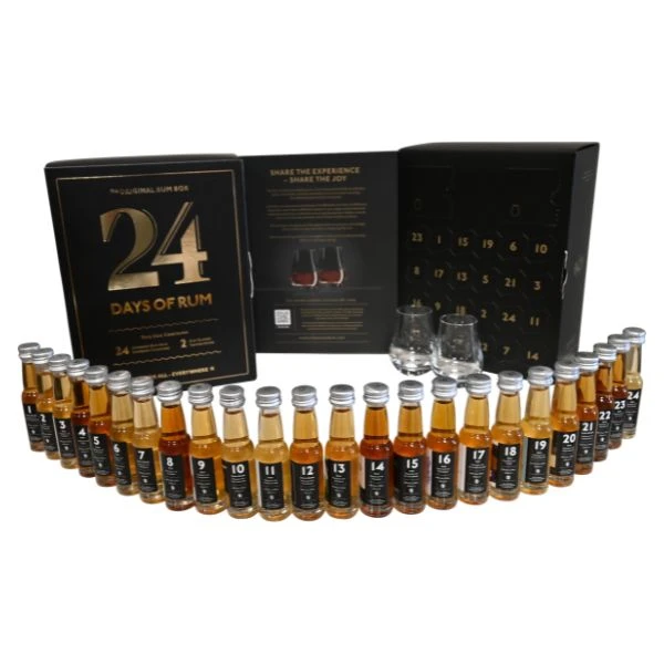 24 Days of Rum Kalender Black Edition 24x2cl JUL120 by 1423 color Svart
