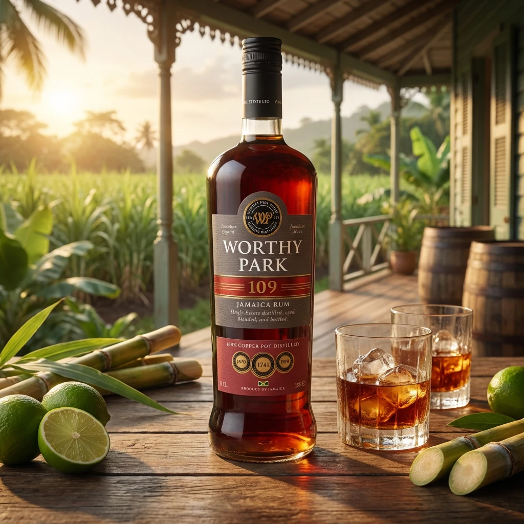 Worthy Park 109 54,5% FL 100 WORTHY112 by Worthy Park color Svart