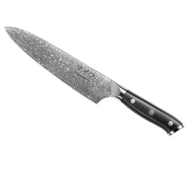 Damascus by Hâws Kochmesser 32 cm G10 30-DCG by Damascus by Hâws color Silver/brun