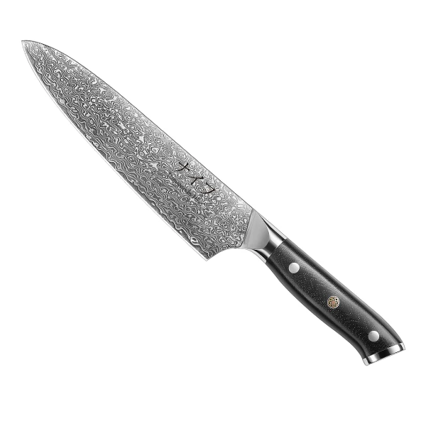 Damascus By Hâws Chef Knife 33.5 Cm 30-DHB005 by Damascus by Hâws color Silver/brun