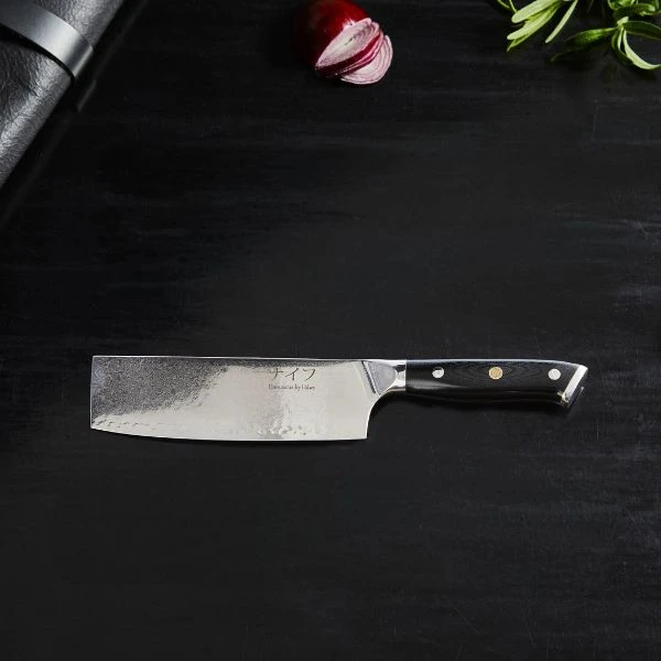 Damascus By Hâws Gemüsemesser 30 cm 30-DHB006 by Damascus by Hâws color Silver/brun