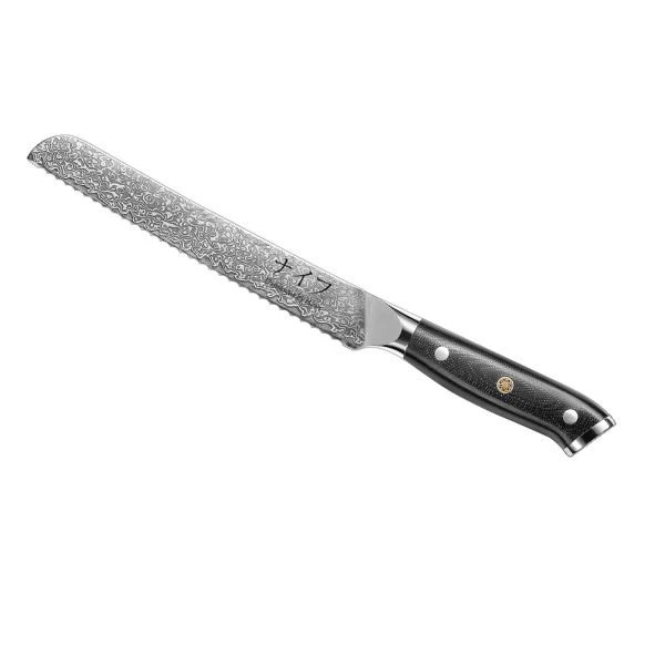 Damascus By Hâws Brotmesser 33 cm 30-DHB009 by Damascus by Hâws color Silver/brun