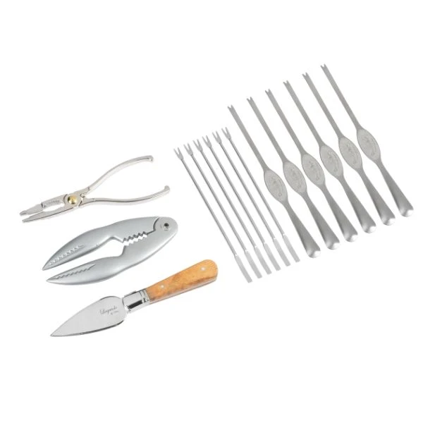 Laguiole by Hâws Meeresfrüchte-Set 15-teilig 30-LGSF15 by Laguiole By Hâws color Svart