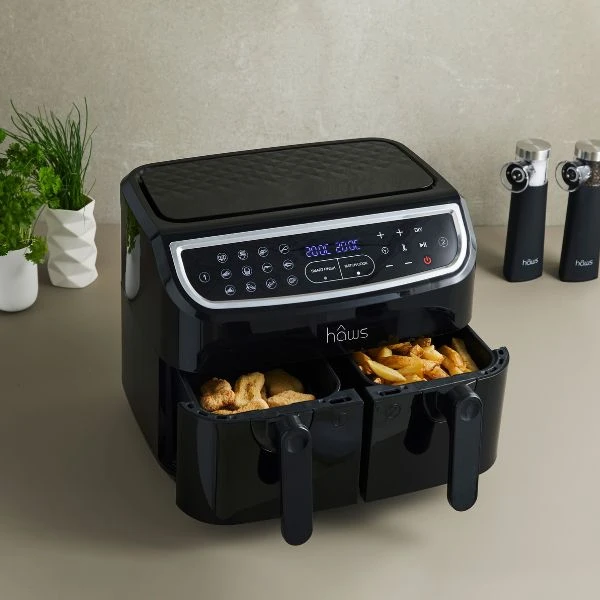 Hâws Sejerø 2.0 Double AirFryer 2x 4,5L 2400W PFAS-freie Beschichtung 30-AFRY30900 by Hâws color Svart