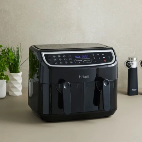 Hâws Sejerø 2.0 Double AirFryer 2x 4,5L 2400W PFAS-freie Beschichtung 30-AFRY30900 by Hâws color Svart