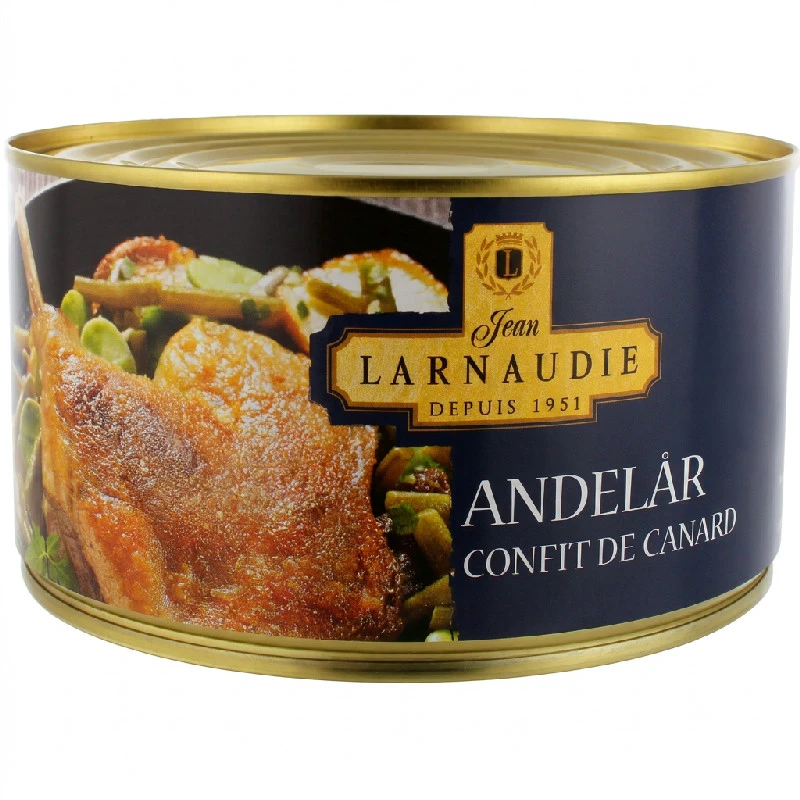 Larnaudie Confit de Canard Entenschenkel 1240G 12728 by Deli Drengene color Svart