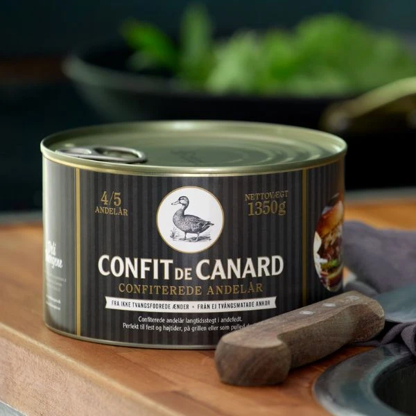 Confit de Canard DD 4/5 Entenkeulen 1350G 12956 by Deli Drengene color Svart