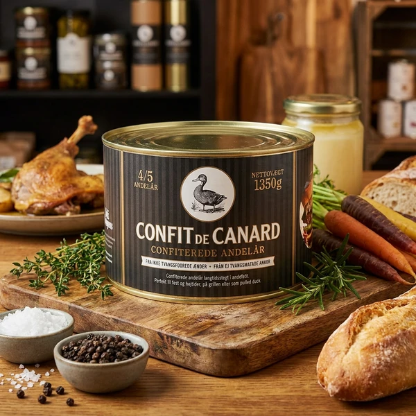 Confit de Canard DD 4/5 Entenkeulen 1350G 12956 by Deli Drengene color Svart