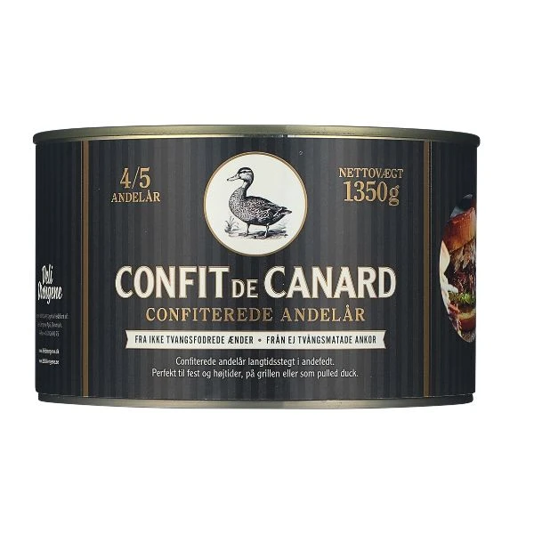 Confit de Canard DD 4/5 Entenkeulen 1350G 12956 by Deli Drengene color Svart