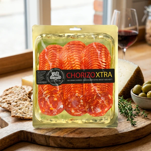 Chorizo Extra 100gram - Deli Drengene 233 by Deli Drengene color Svart