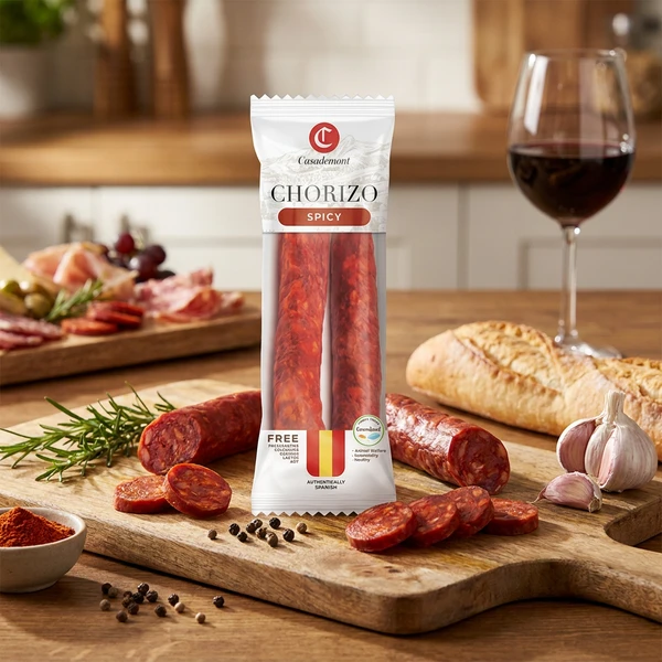 Chorizo Collar Piccante 225g – Deli Drengene 12291 by Deli Drengene color Svart