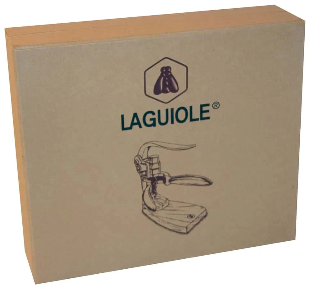 Laguiole Korkenzieher Japanische Zelkove auf Holzständer 40268550 by Laguiole color Svart