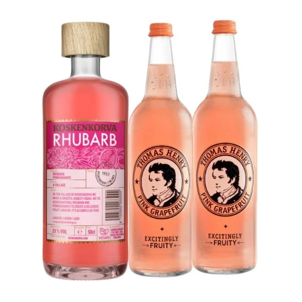 Rhabarber & Grapefruit - Cocktail des Monats - Getränkepaket Barlifepakke104 by KOSKENKORV color Svart