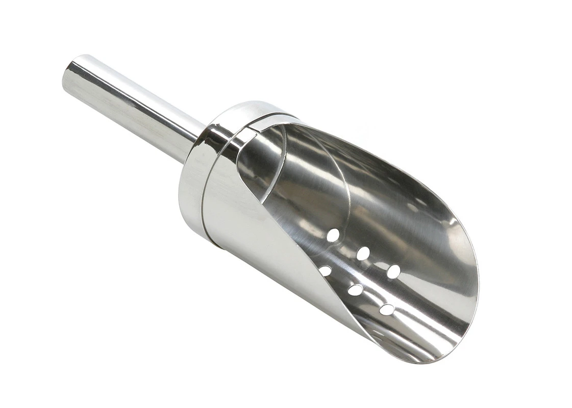 Eisschaufel Edelstahl gelocht 25 cl 0250L by Fuchs Gastro color Silver