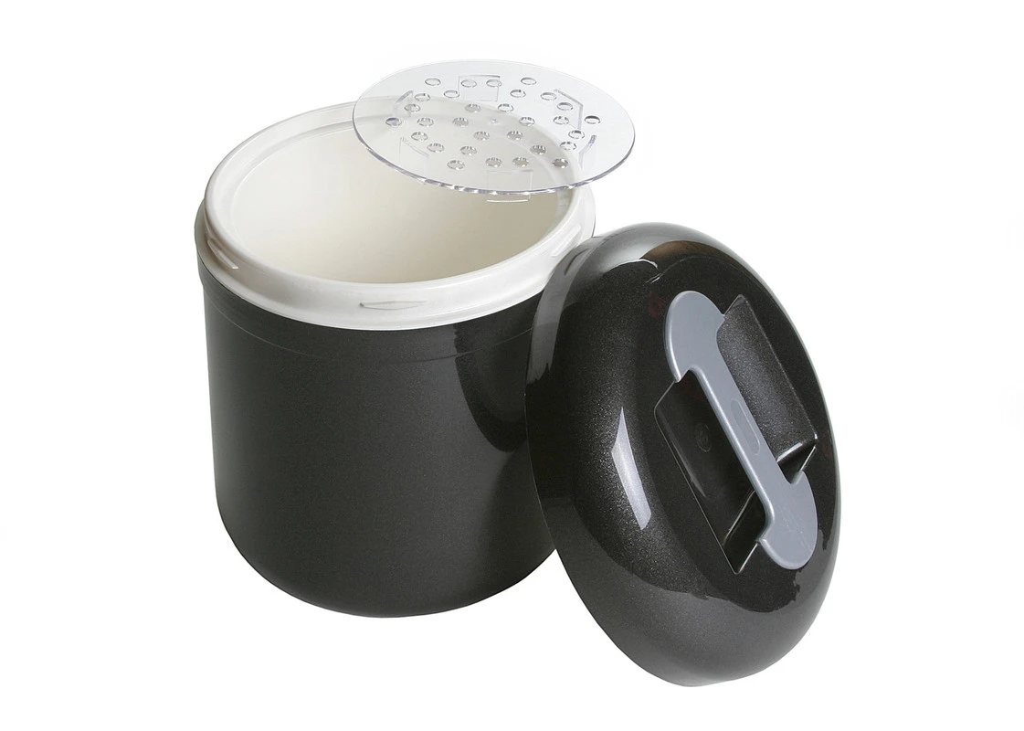 Eiseimer 4 Liter Anthrazit - Kunststoff 4883 by Fuchs Gastro color Svart