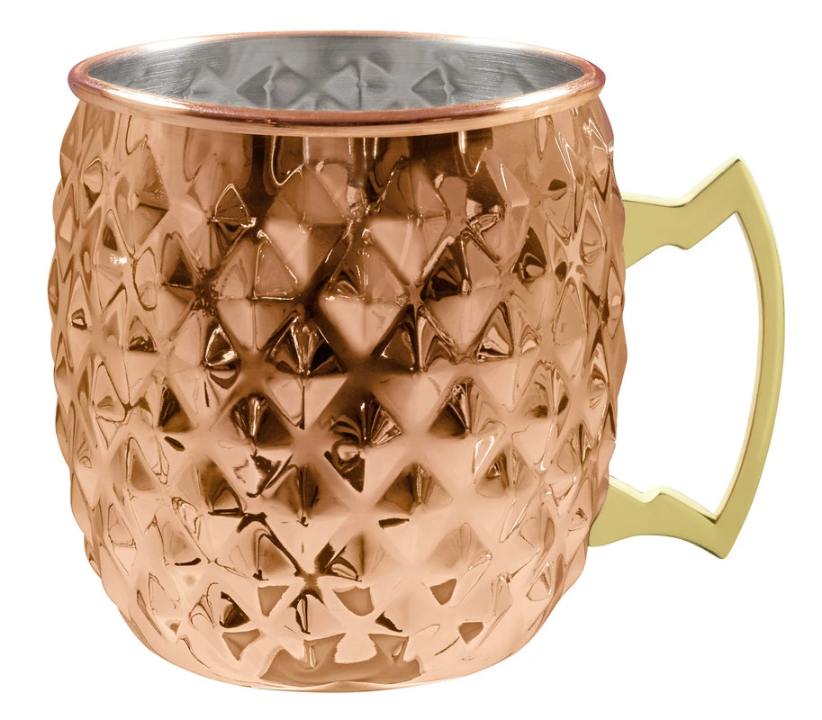 Moscow Mule Becher Diamant – 550 ml 13120 by Fuchs Gastro color Koppar