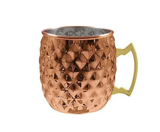 Moscow Mule Becher Diamant – 550 ml 13120 by Fuchs Gastro color Koppar