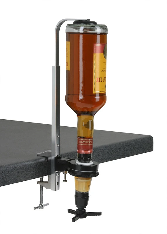 Flaschenhalter inklusive 20 ml Portionierer – 0,7-1 Liter 7006LP by Fuchs Gastro color Svart