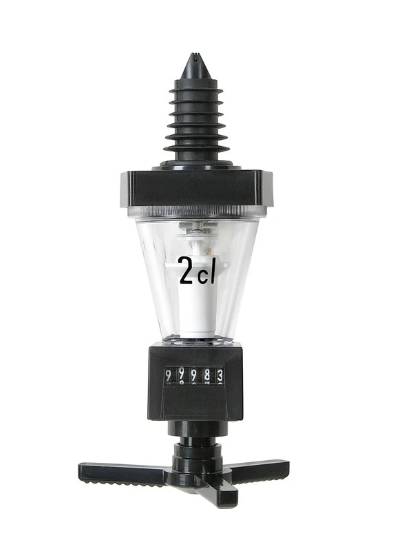 Portionsausgießer mit Zählwerk 20 ml 8942L by Fuchs Gastro color Svart
