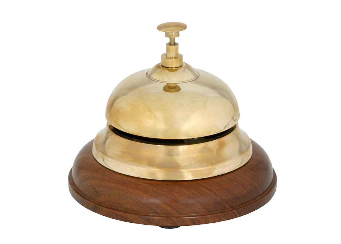 Tischglocke Messing 4401F by Fuchs Gastro color Svart