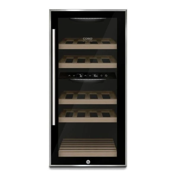 Caso WineComfort 24 Black Weintemperierschrank CS644 by CASO color Svart