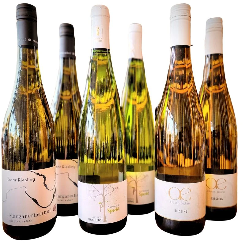 Riesling Paket 6 Flaschen / 2 je Sorte Riesling1 by Etoile color Svart