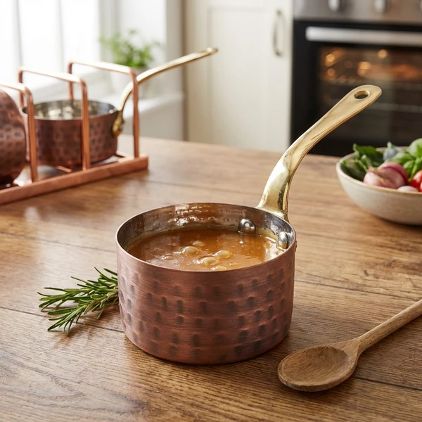 Mini-Kasserolle 20 cl Antik-Kupfer - GenWare SMS8AC by Genware color Svart