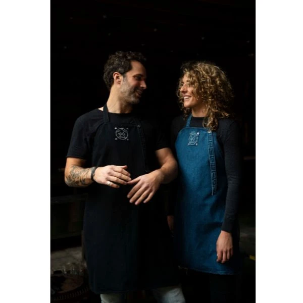 Witloft Classic Apron Denim Long black 41-WL-DNM-L-33 by Witloft color Svart