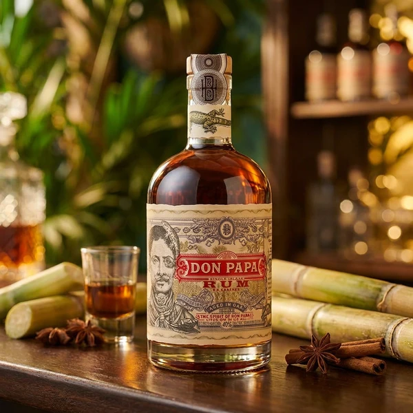 Don Papa Rum Single Island Rum 70 cl DPC10 by Don Papa color Svart