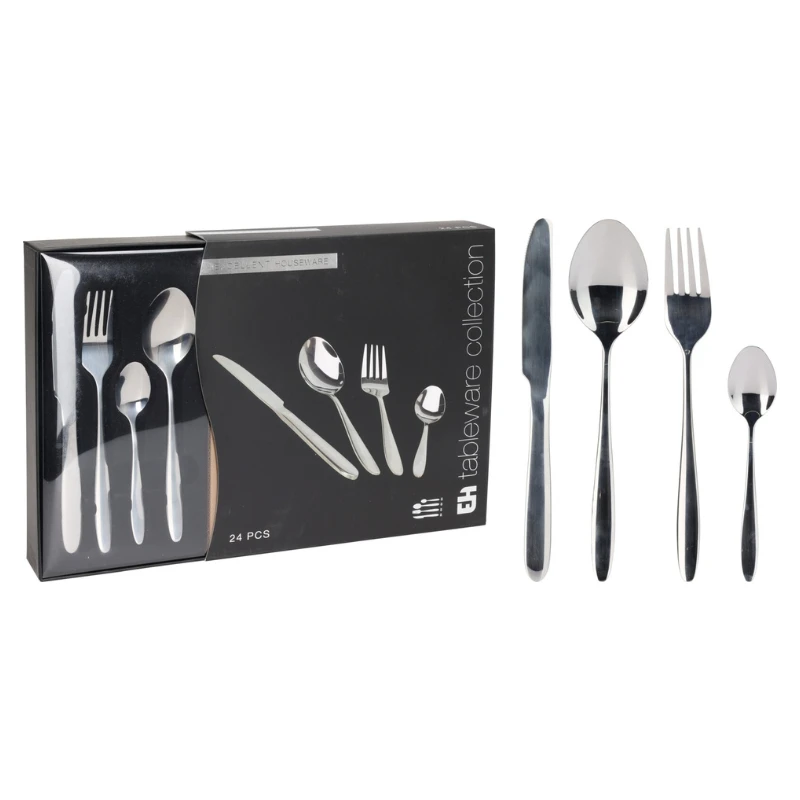 Besteckset 24-teilig aus Edelstahl - Silber CC4100960 by Koop color Silver