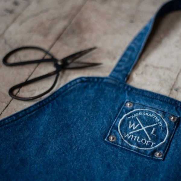 Witloft Classic Schürze Denim Long Light 41-WL-DNM-L-32 by Witloft color Svart