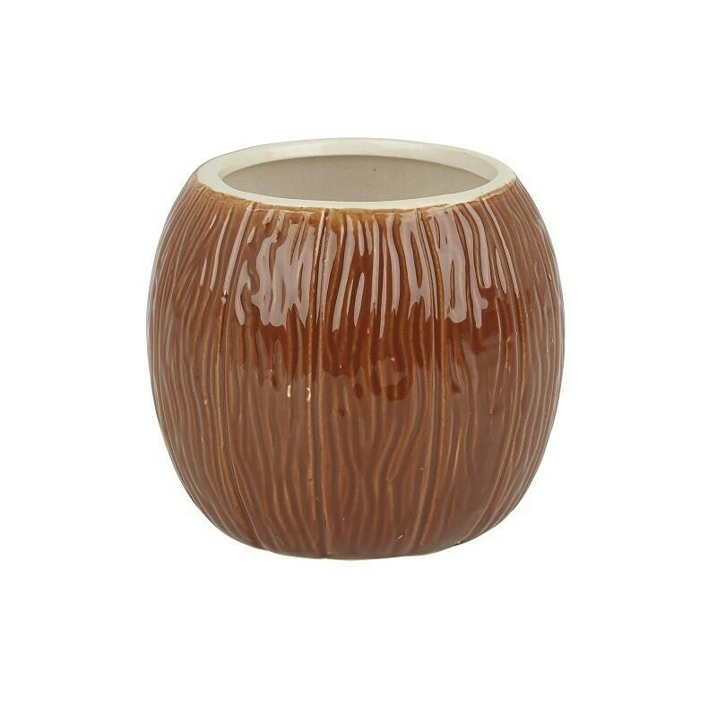 Keramik Kokosnuss Tiki Becher 500ml BTBL3406 by Beaumont color Svart