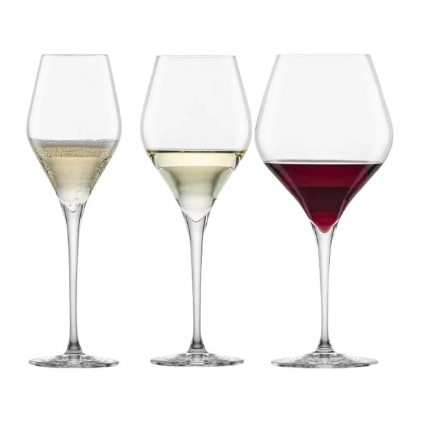 Zwiesel Finesse Gläserset – Rotwein, Weißwein & Champagner, 18-tlg. Bundle9 by Bundle color Svart