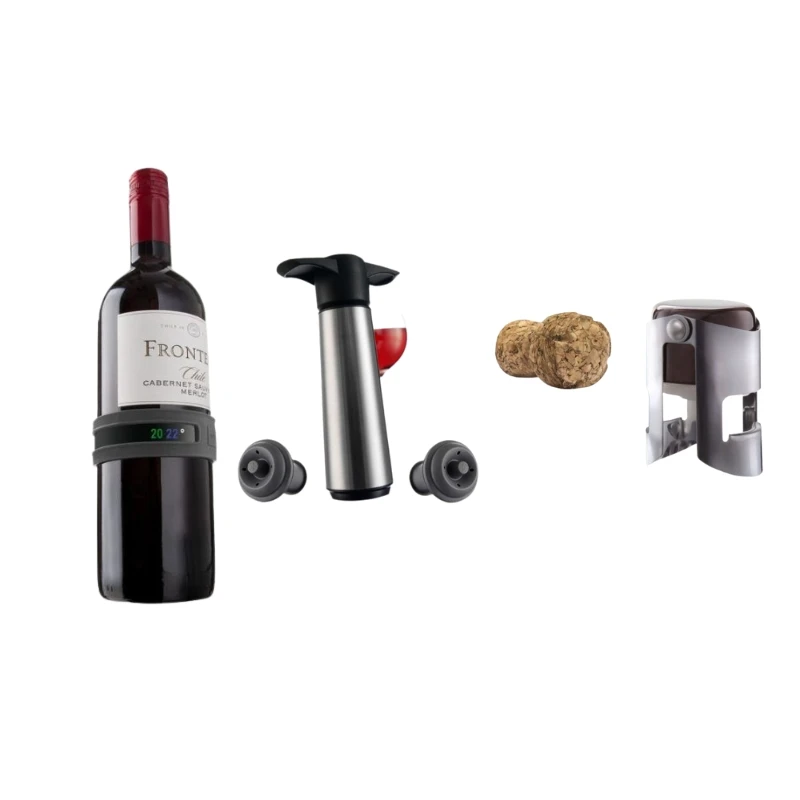 Vacu Vin - Zubehörset für Weinliebhaber Bundle32 by Bundle color Svart