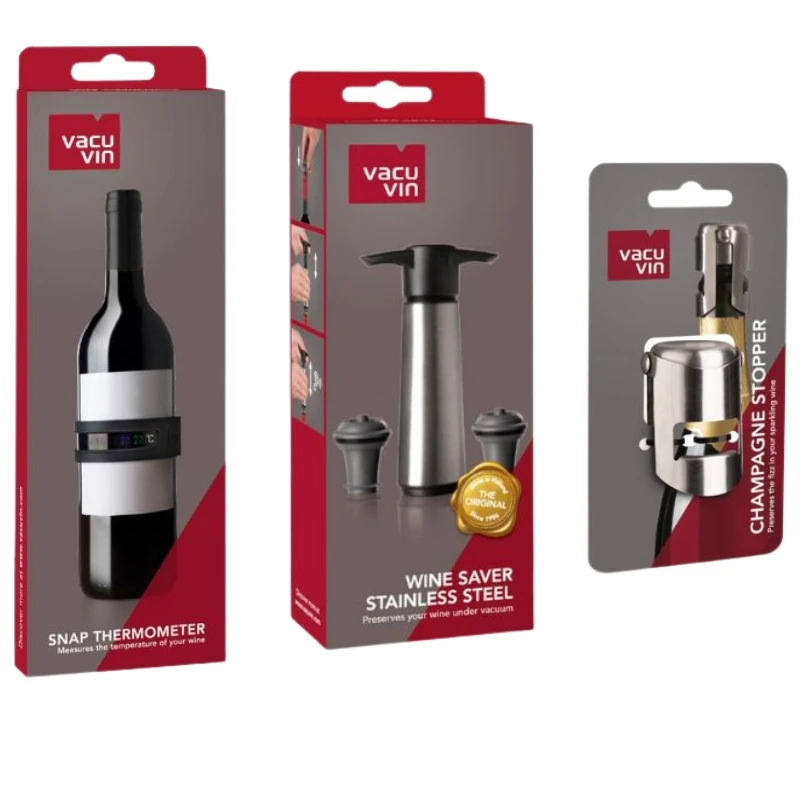 Vacu Vin - Zubehörset für Weinliebhaber Bundle32 by Bundle color Svart