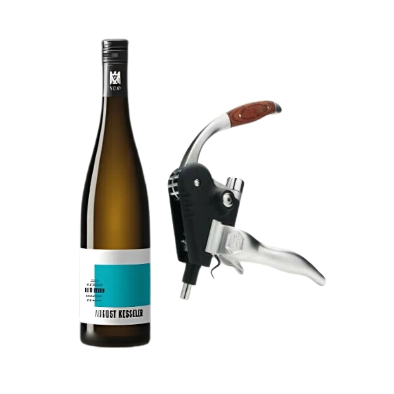 August Kesseler ALTE REBEN Riesling 2023 mit Korkenzieher Bundle40 by Bundle color Svart