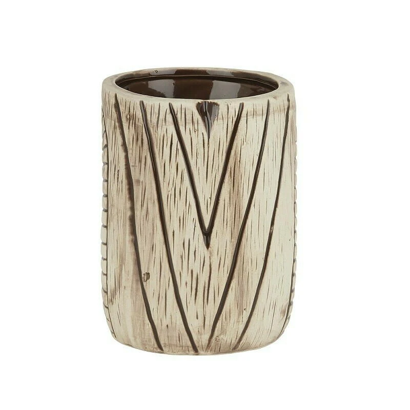 Toscano Lono Tiki-Becher aus Keramik 450ml BTBL3408 by Beaumont color Grijs