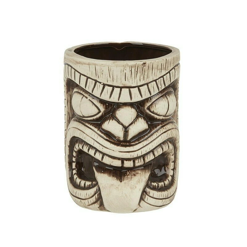 Toscano Lono Tiki-Becher aus Keramik 450ml BTBL3408 by Beaumont color Grijs