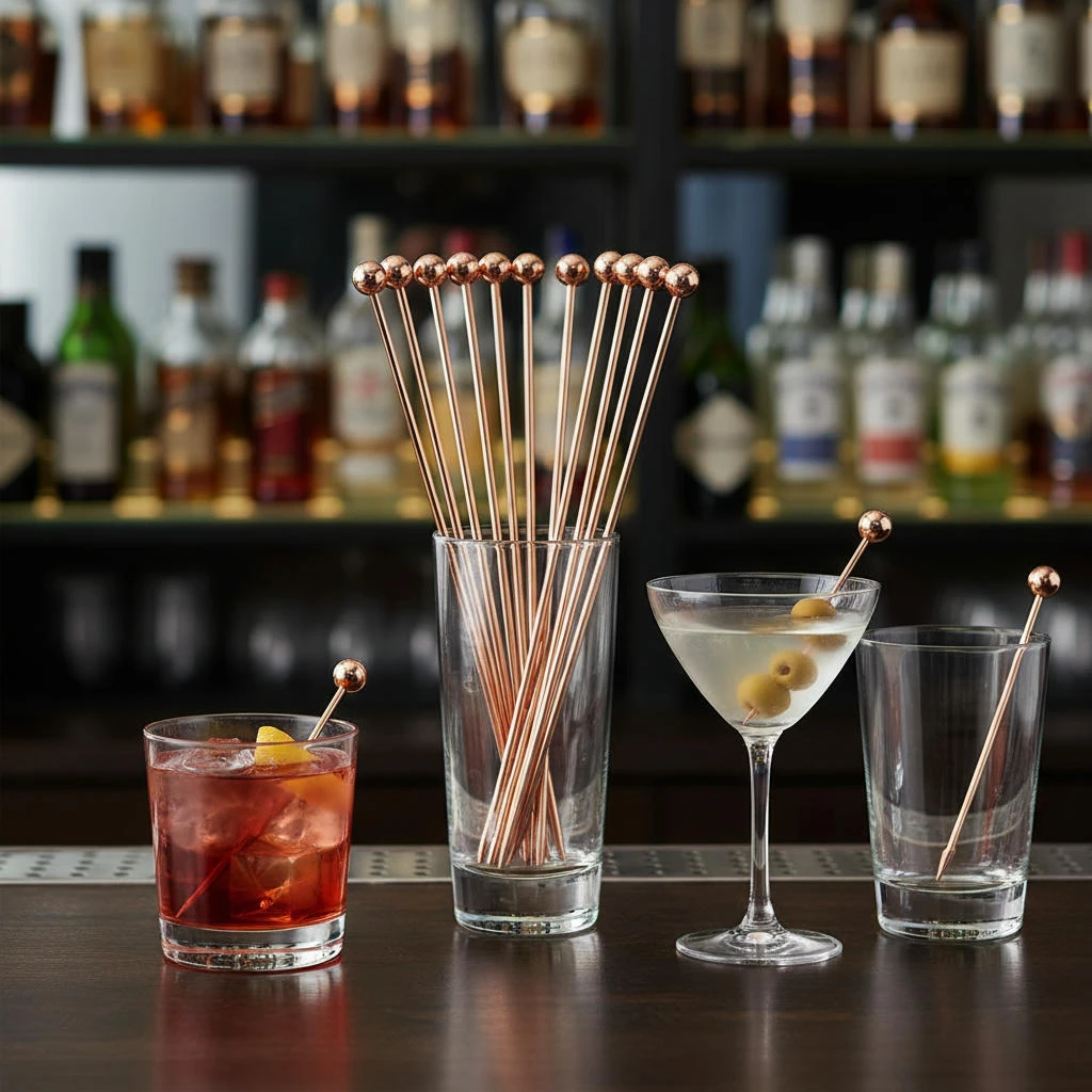 Ball Garnish Cocktailspieße 10 Stk. – Kupfer BTBL3731 by Beaumont color Koppar