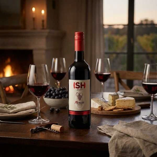 Chateau Del ISH Rotwein Merlot – Alkoholfrei 75 cl 7027-INT by Chateau color Svart