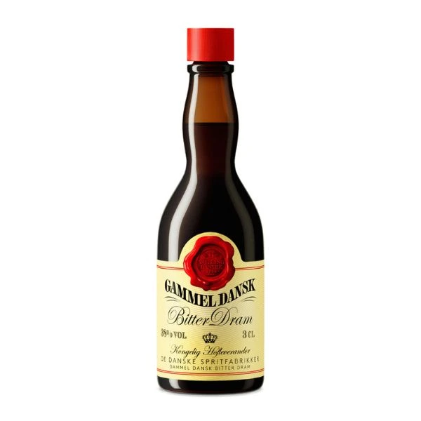 Gammel Dansk Bitter Dram 3x FL 3 206012 by AALBORG color Svart