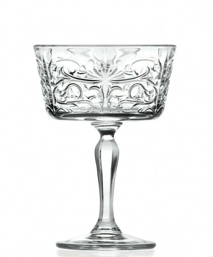 RCR Tattoo Champagnerschale 268 ml (6er-Set) Glas0597 by RCR Glas color Svart