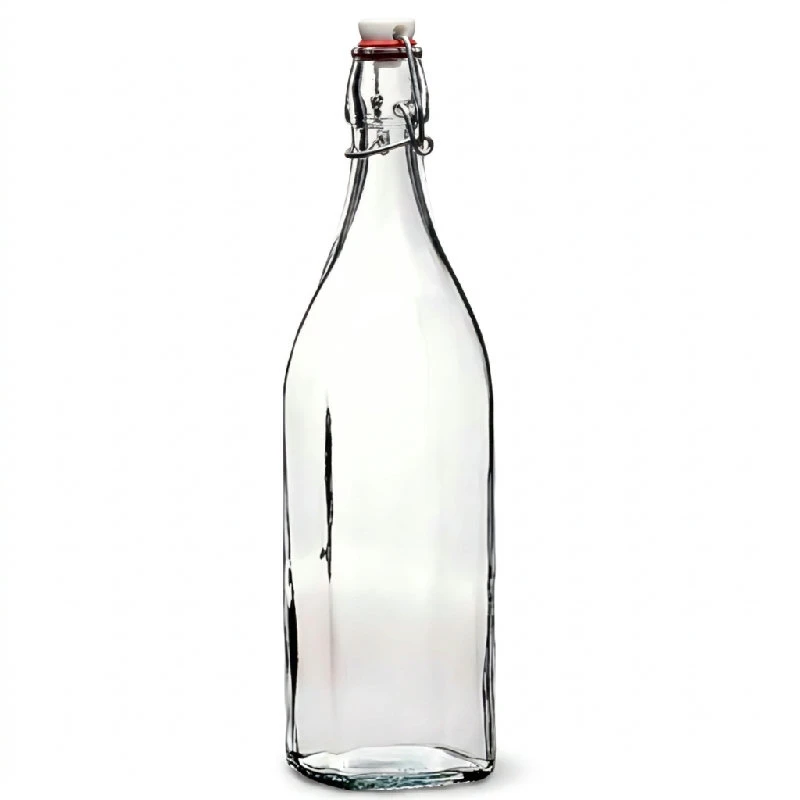 Bügelflasche 1 Liter Swing-Verschluss 5002434 by BORMIOLI color Svart
