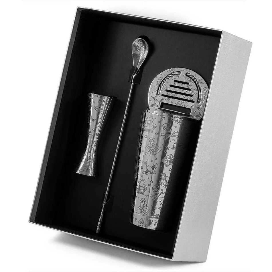 Tattoo 5 Piece Cocktail Set UB4346 by Urban Bar color Svart