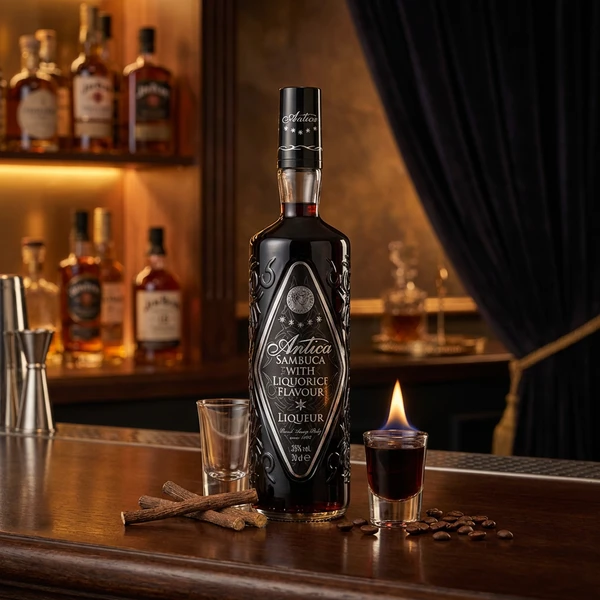 Sambuca Antica Liquorice 70 cl 63449 by ANTICA color Svart
