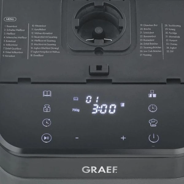 Graef Brotbackautomat grau 500/750 g GRBA806EU by Graef color Svart