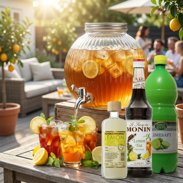 Lemon Tea Dispenser Getränkepaket 5 Liter DDSKpakke34 by Barlife color Svart