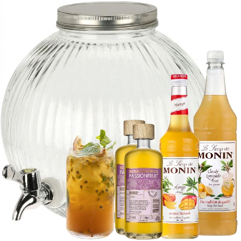 Passionslimonaden-Dispenser-Getränkepaket 5 Liter DDSKpakke39 by Barlife color Svart